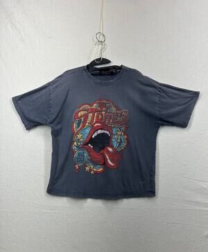 Rolling Stones Weathered Some Girls T-Shirt SZ M Rockerchic Music